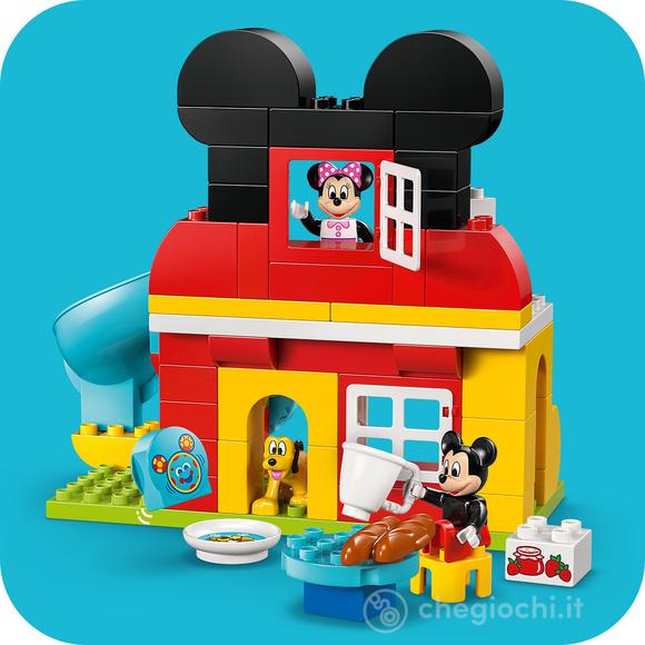 LEGO DUPLO Disney 10465 La Casa di Topolino con Minnie e Pluto, Gioco Didattico per Motricità Fine e 3 Personaggi, Regalo 2+