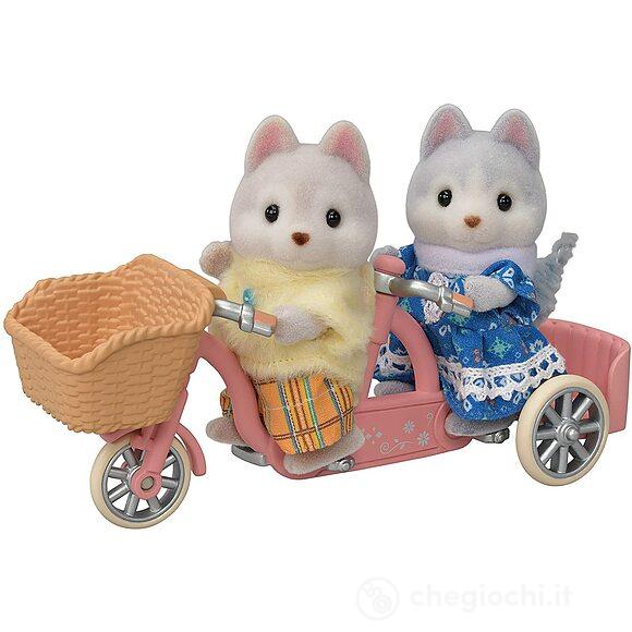 Tandem con sorella e fratello Husky (5637)