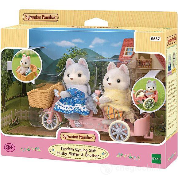 Tandem con sorella e fratello Husky (5637)