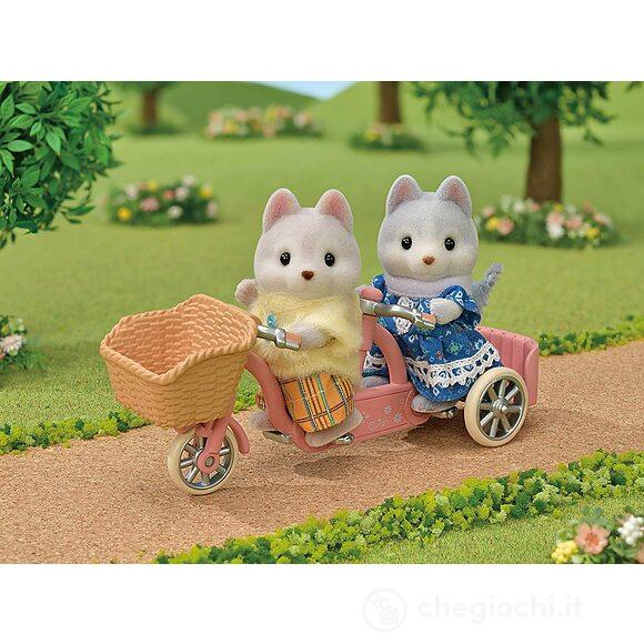 Tandem con sorella e fratello Husky (5637)