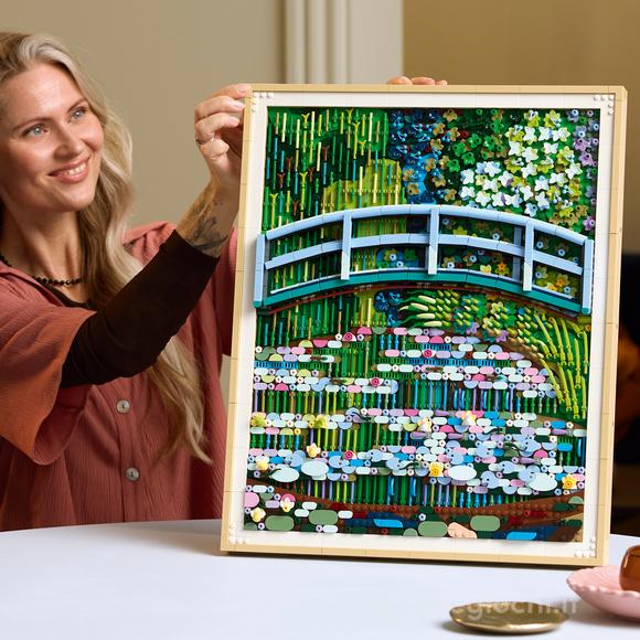 LEGO ART 31220 Claude Monet, Lo Stagno delle Ninfee, Decorazione da Parete per Casa, Regalo Adulti Fan dell'Impressionismo