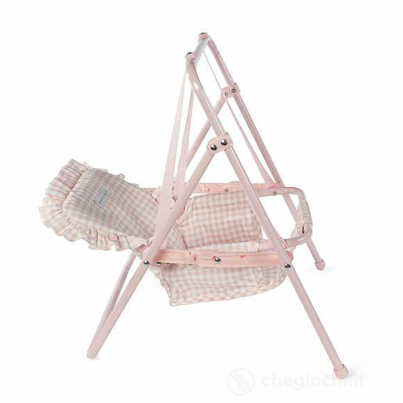 Altalena Per Bambole Tom Vichy Rosa