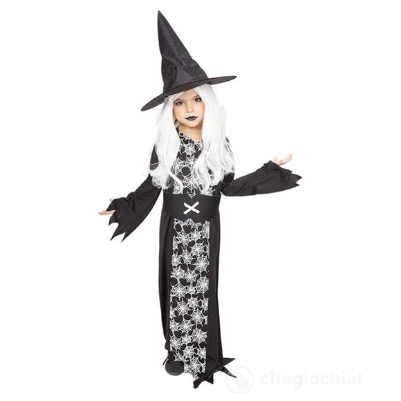 Costume strega ragnatela fluorescente taglia 9-10 anni (S8963-M)
