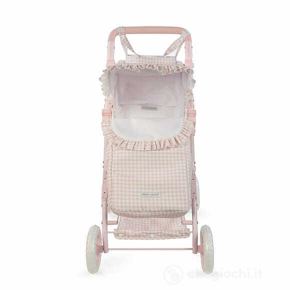 Passeggino Con Sacco Tom Vichy Rosa