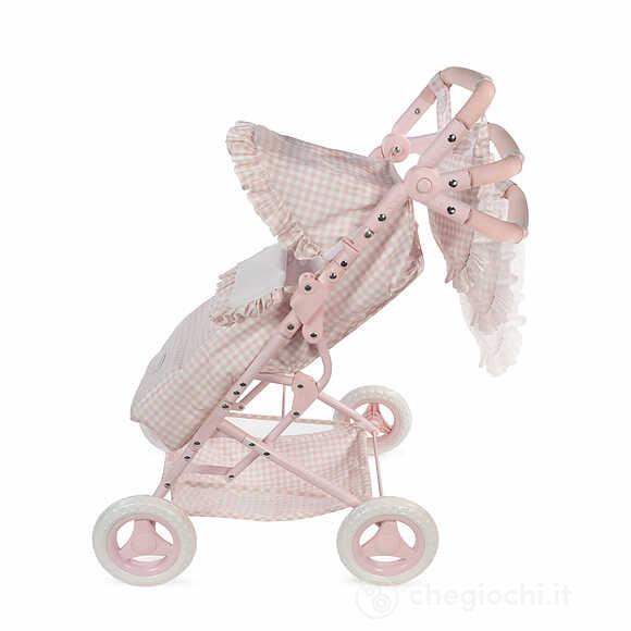Passeggino Con Sacco Tom Vichy Rosa