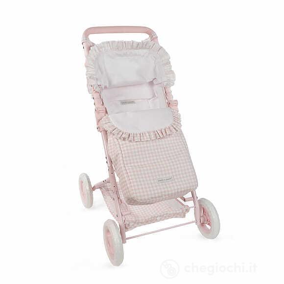 Passeggino Con Sacco Tom Vichy Rosa