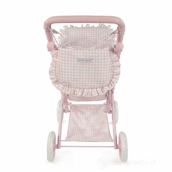 Passeggino Con Sacco Tom Vichy Rosa