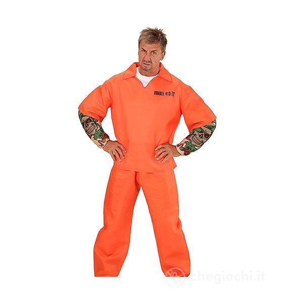 Costume Adulto Carcerato Tatuato M