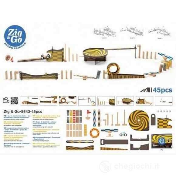 Zig & Go - 45 pcs - Costruzioni - Zig & Go (DJ05643)