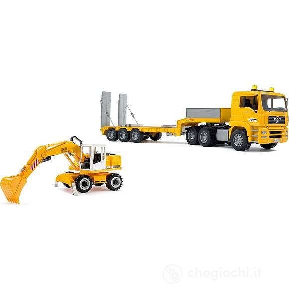 Camion MAN TGA con escavatore (01645)