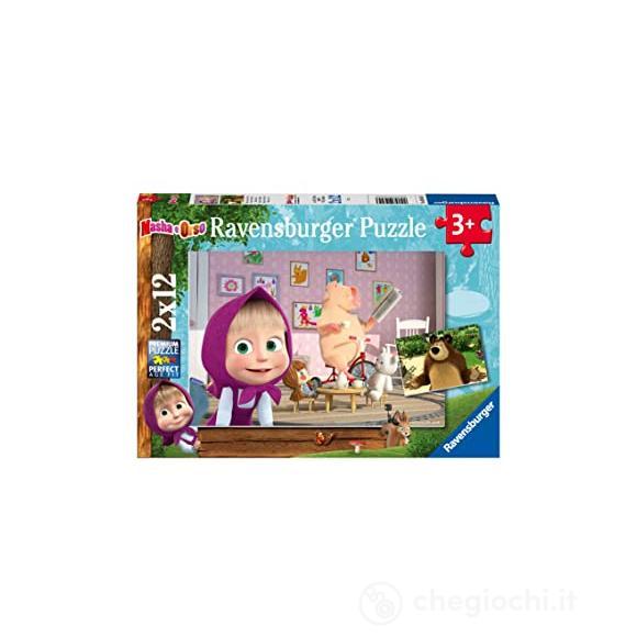Masha e Orso - Puzzle 2 x 12 pezzi (05645)