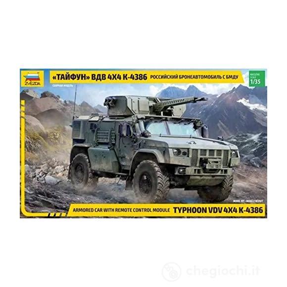 1/35 K-4386 Typhoon 1/35russian Armoured 4x4 Car With Remote Control Module (ZS3648)