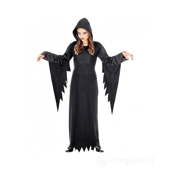 Costume Regina Gotica (vestito con cappuccio) (158 cm / 11-13 anni)