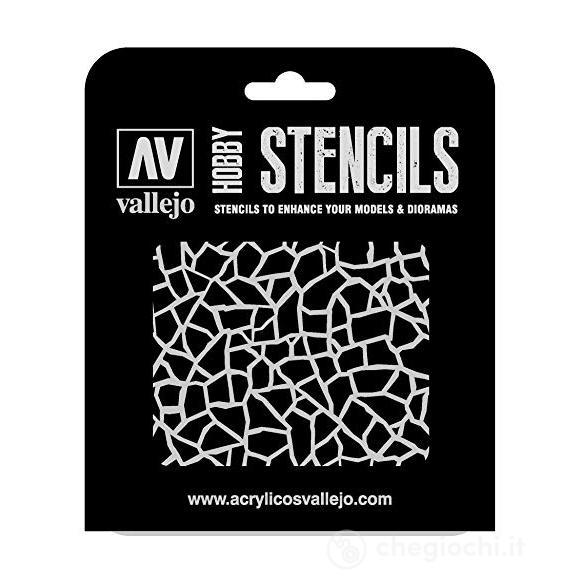 Stencil Stcam003 Giraffe Camo Wwii