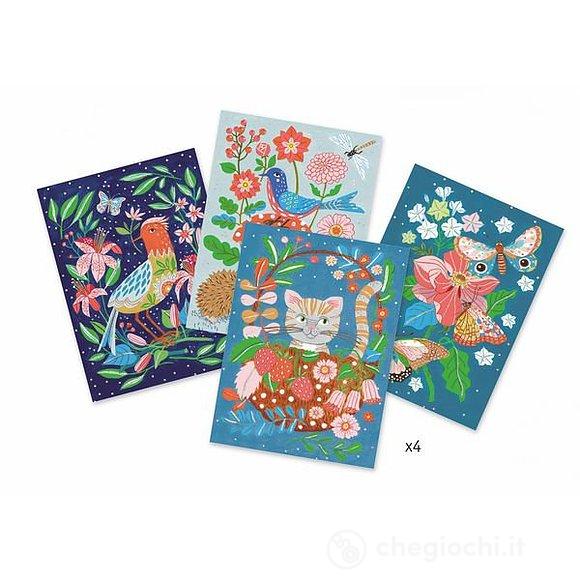 In the garden disegna e colora con i pennarelli DJ08649