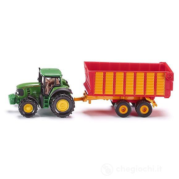 John Deere trattore con carrello di silaggio (1650)
