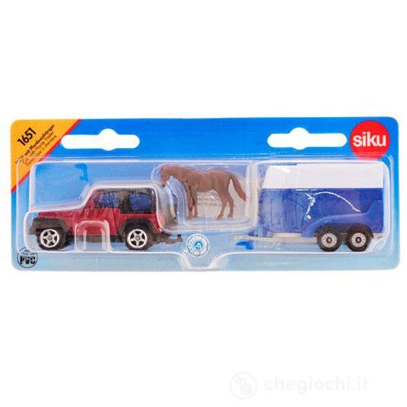 Auto con rimorchio per trasporto cavalli (1651)