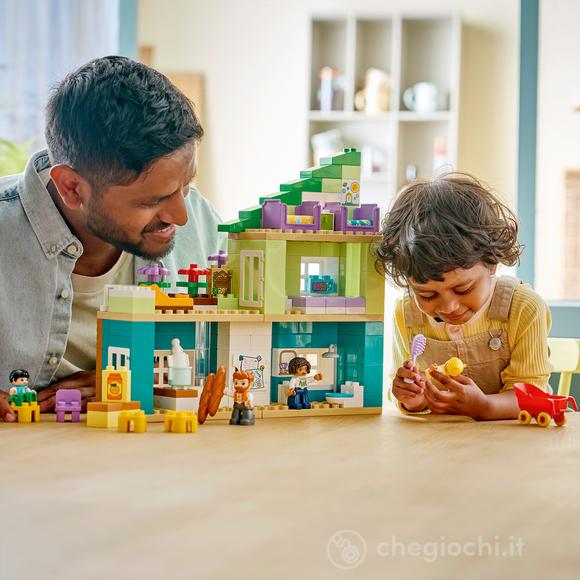 LEGO DUPLO 10470 Casa Familiare Moderna 3 in 1 con Personaggi,  Giocattolo Didattico Montessori per la Motricità Fine per 2+