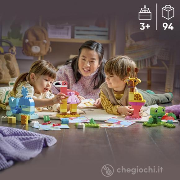 LEGO DUPLO 10472 Gioco di Costruzione degli Animali, Giochi Didattici per la Classificazione dei Colori, Regalo Bambini da 3+