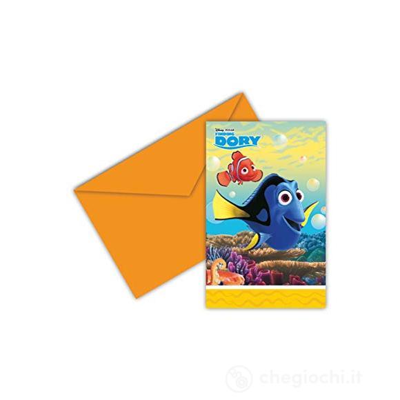 Disney: Alla Ricerca Di Dory - 6 Inviti Con Busta