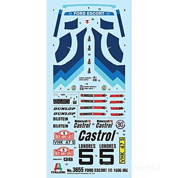 Auto Ford Escort RS1800 Mk.II 1/24 (IT3655)