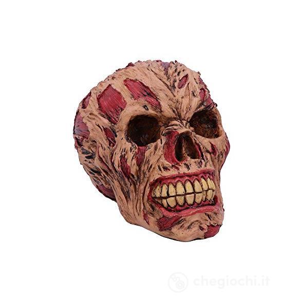 Rotting Zombie Skull Ornament 17cm