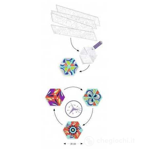 Rosette mandalas - Small gifts for older ones - Colouring surprises (DJ09656)
