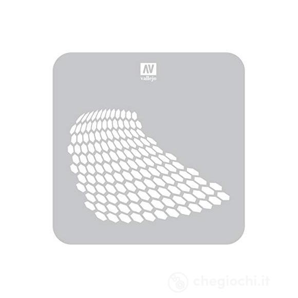 Stencil Stsf003 Distorted Honeycomb