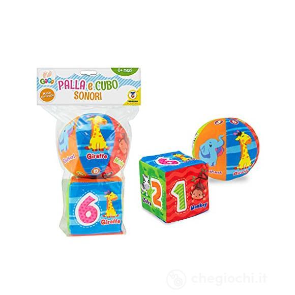 Palla E Cubo Morbidosi Con Sonaglio