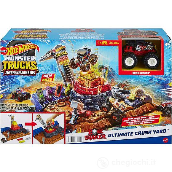 Hot Wheels Monster Trucks Arena degli Scontri Bone Shaker, Sfida Demolizione (HNB96)