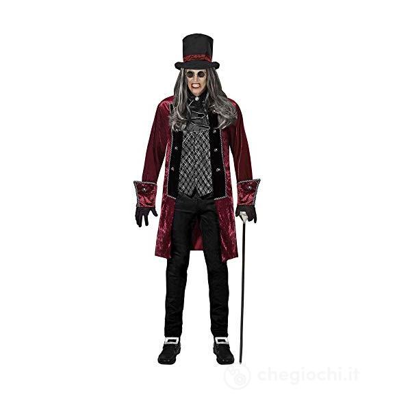 Vampiro Vittoriano (Giacca Con Gilet, Jabot, Guanti, Cappello) S
