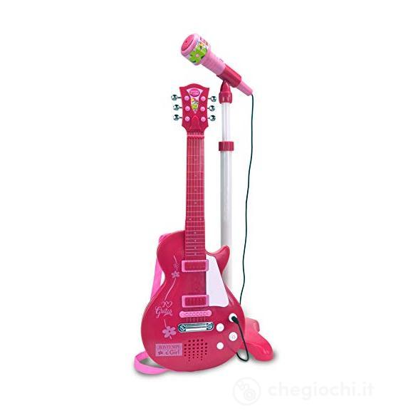 Chitarra Rock Con Microfono Da Palco