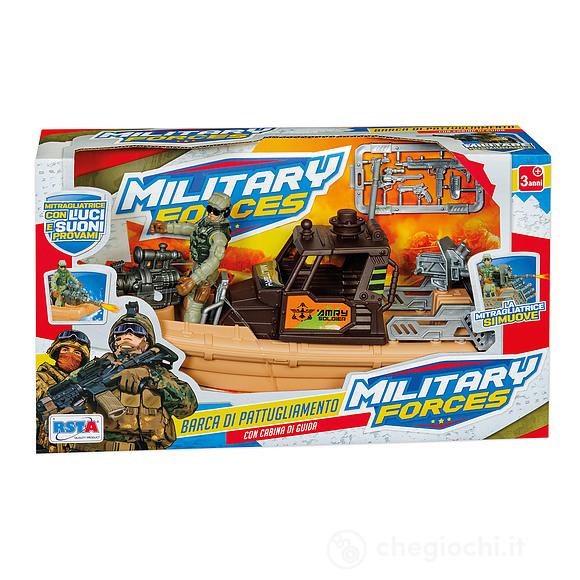 Barca Militare Luci e Suoni 30x5x15 cm