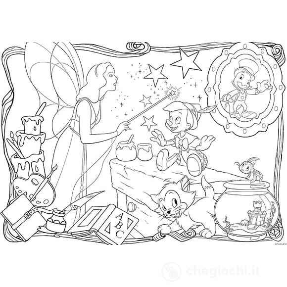 Pinocchio Disney Puzzle Double Face Maxi Floor 24 (86672)