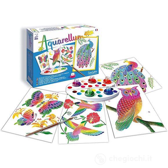 Set acquerelli animali del parco