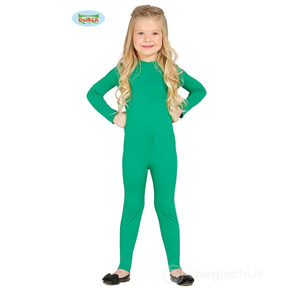 Tuta Verde Accademico Bambina In Spandex Taglia 5-8 Anni (85669)
