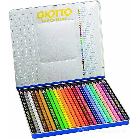 12 Matite colorate Giotto Supermina
