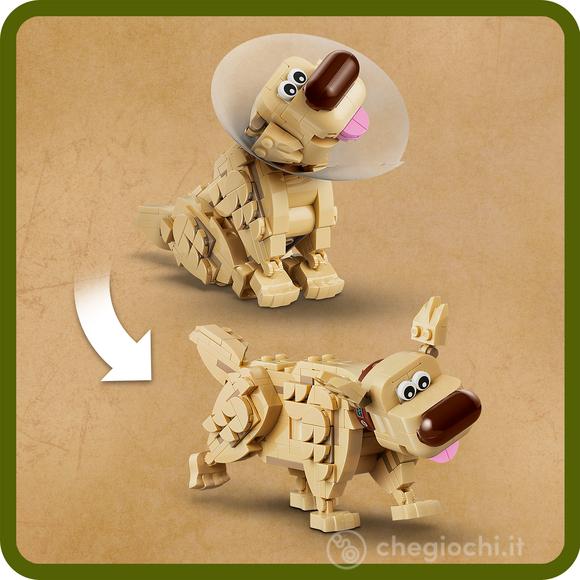LEGO | DISNEY PIXAR 43290 Kevin e Dug, 2 Animali Giocattolo con Palloncino Rosso, Foglie ed Espositore, Regalo per Bambine 9+