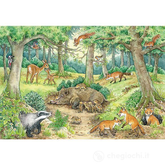 Puzzle 2x12 Pz Animali Nel Bosco (5673)