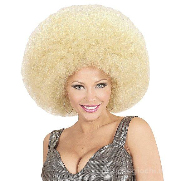 Parrucca afro bionda