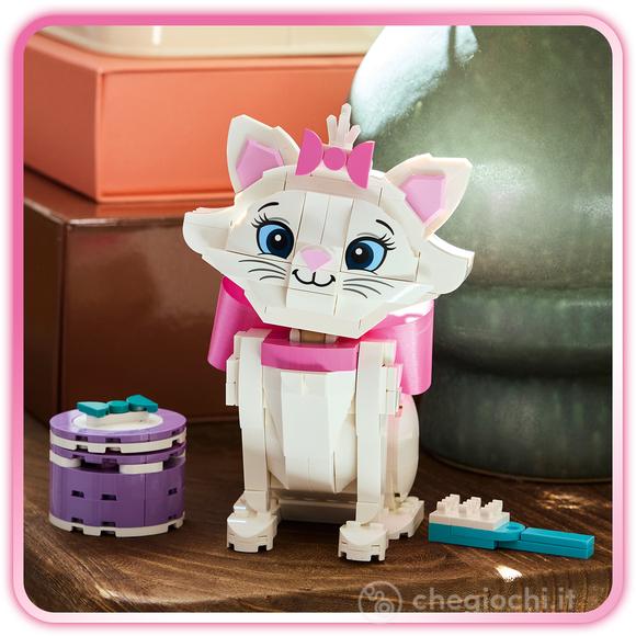 LEGO | Disney 43286 Adorabile Minou de Gli Aristogatti, Gatto Giocattolo con Accessori, Decorazione Camera da Letto, Regalo 7+