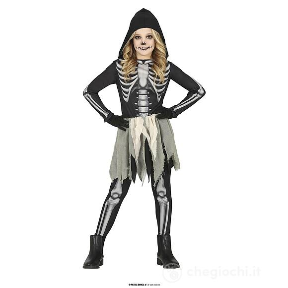 Costume Da Scheletro Bambina Taglia 5-6 Anni (77679)