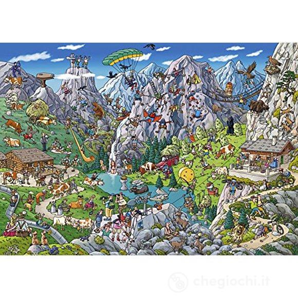Puzzle 1000 Pezzi Triangolare - Divertimento Alpino