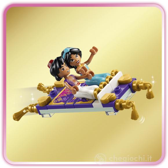 LEGO | Disney Princess 43295 Box Gioielli di Jasmine, Giocattolo di Aladdin, 2 Mini Bamboline, 2 Anelli e Lampada, Regalo 6+