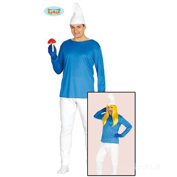 Costume Gnomo Blu Taglia M (84684)
