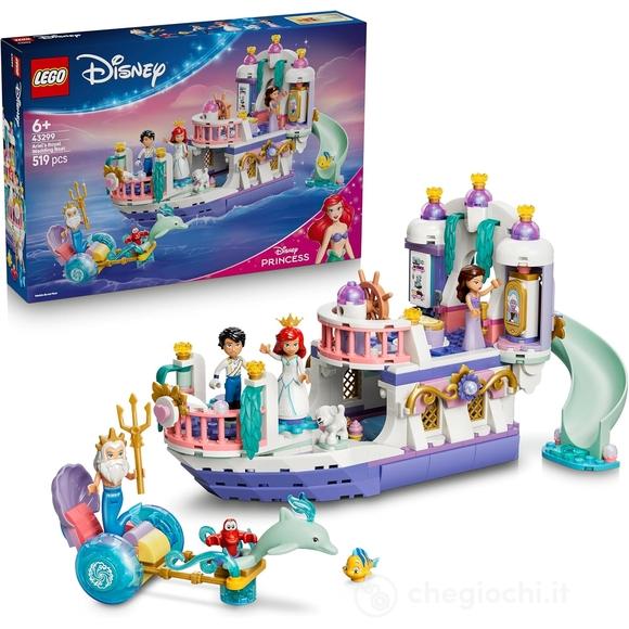 LEGO | Disney Princess 43299 La Barca Nuziale di Ariel, Giocattolo da La Sirenetta con 7 Minifigure, Regalo per Bambine 6+