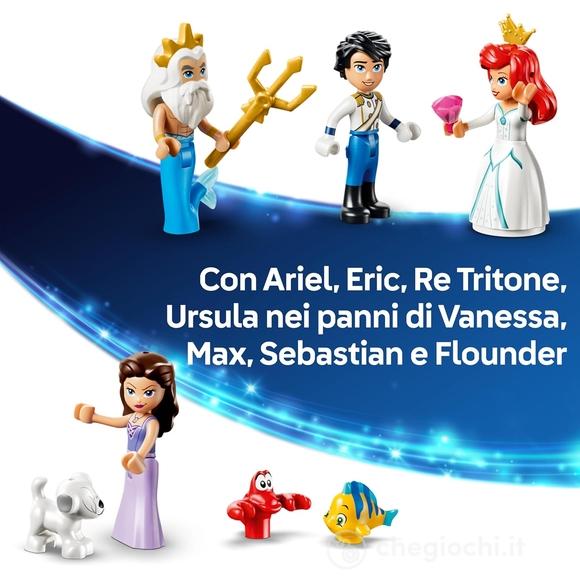 LEGO | Disney Princess 43299 La Barca Nuziale di Ariel, Giocattolo da La Sirenetta con 7 Minifigure, Regalo per Bambine 6+