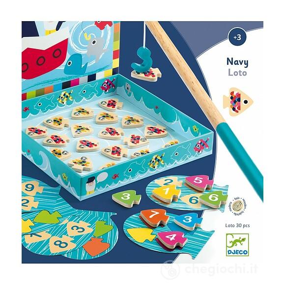 Lotto mare gioco pesca - Giochi educativi in legno (DJ01688)