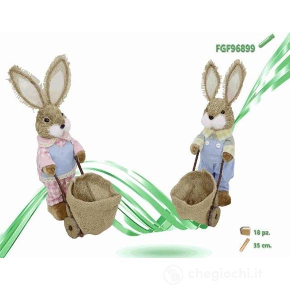 Coniglio Polistirolo Con Carretto (496899)
