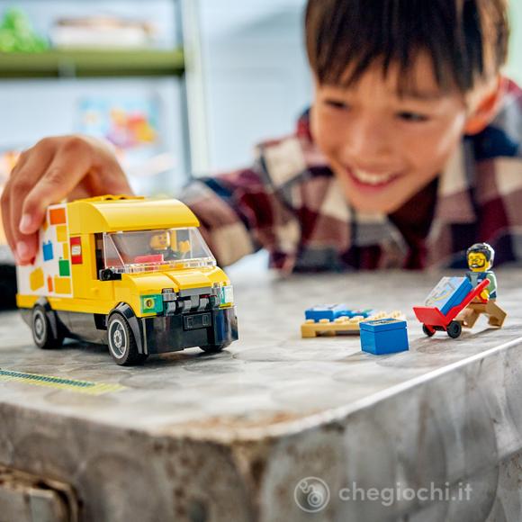 LEGO City 60500 Furgone LEGO Giocattolo, Camion per Consegne con 2 Minifigure, Carrello e Accessori, Regalo per Bambini da 6+